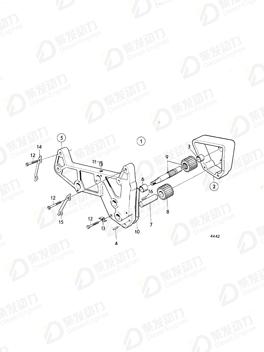 volvo penta Gear 787854 Drawing volvo penta Gear 787854 Drawing